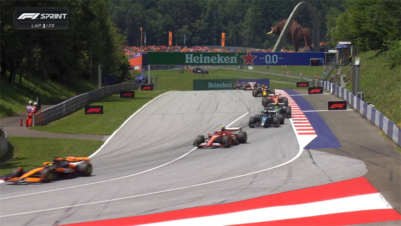 奥地利的F1冲刺排位赛异常无聊。